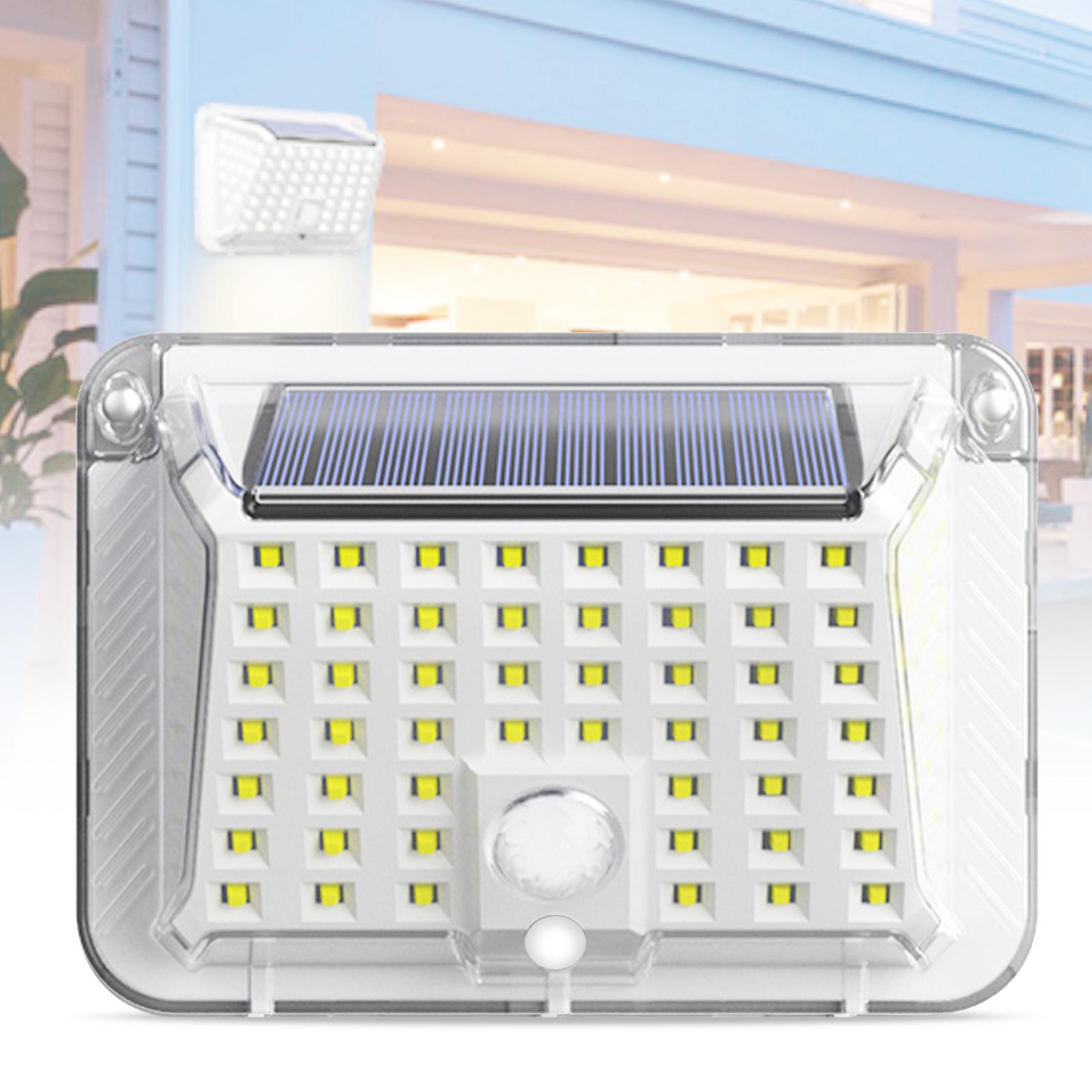 Đèn Led năng lượng mặt trời, không dây, cảm biến chuyển động năng lượng mặt trời với 3 chế độ, chiếu sáng góc rộng 120 ° Chống thấm nước