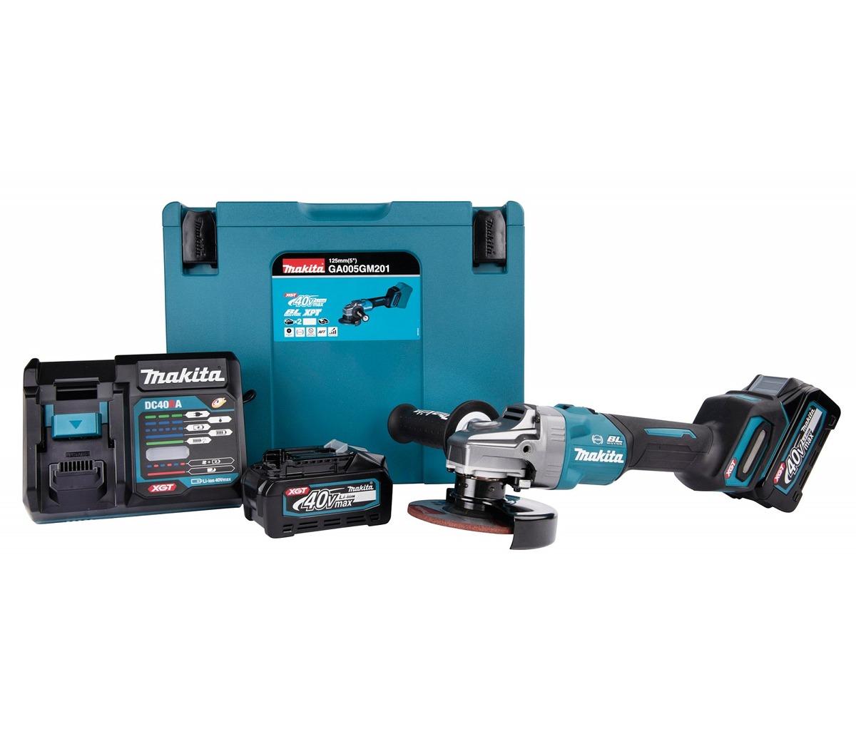 MÁY MÀI GÓC 125MM 1100W DÙNG PIN 40V MAKITA GA005GM201 - HÀNG CHÍNH HÃNG