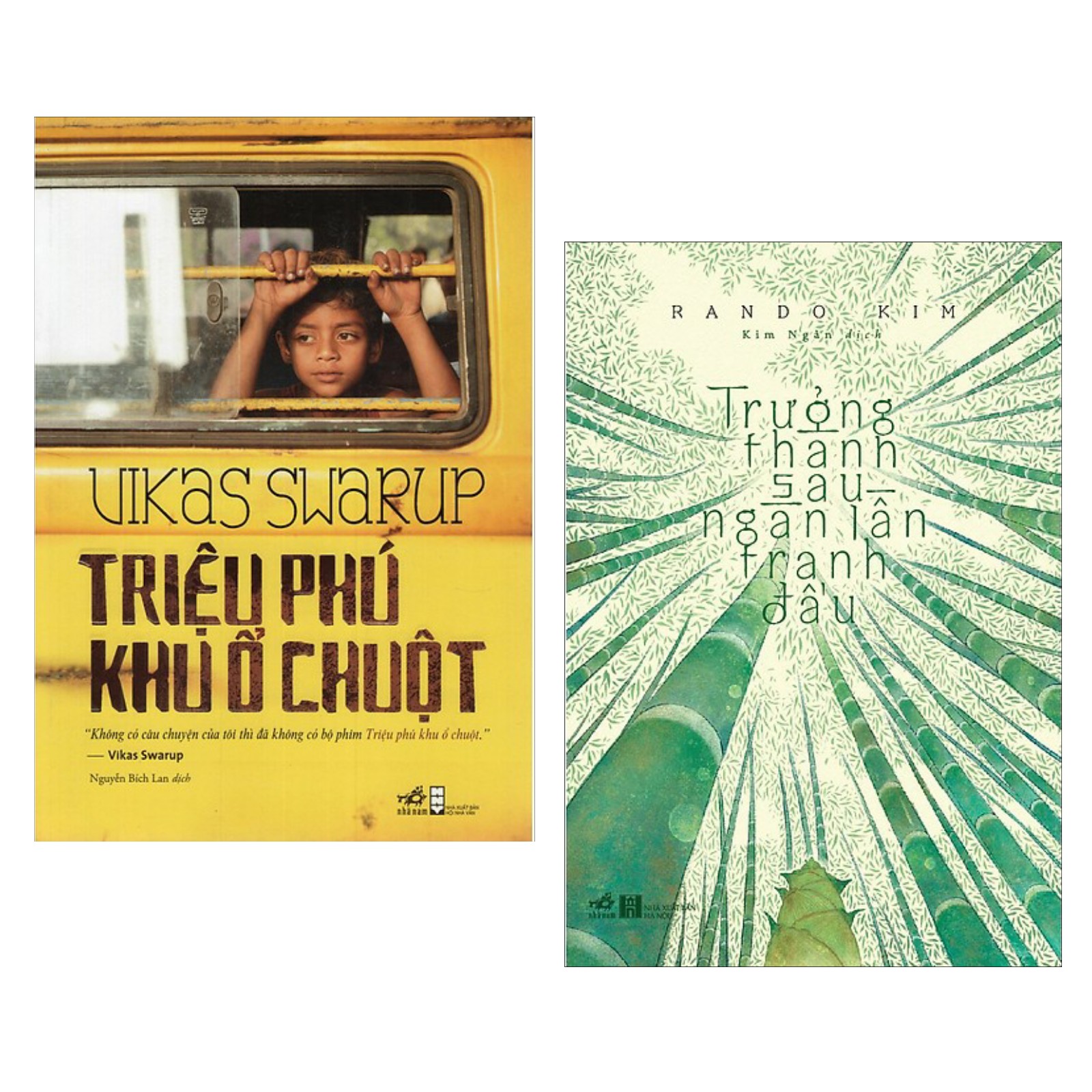 Combo 2 cuốn sách hay nhất về văn học : Triệu phú khu ổ chuột + Trưởng Thành Sau Ngàn Lần Tranh Đấu