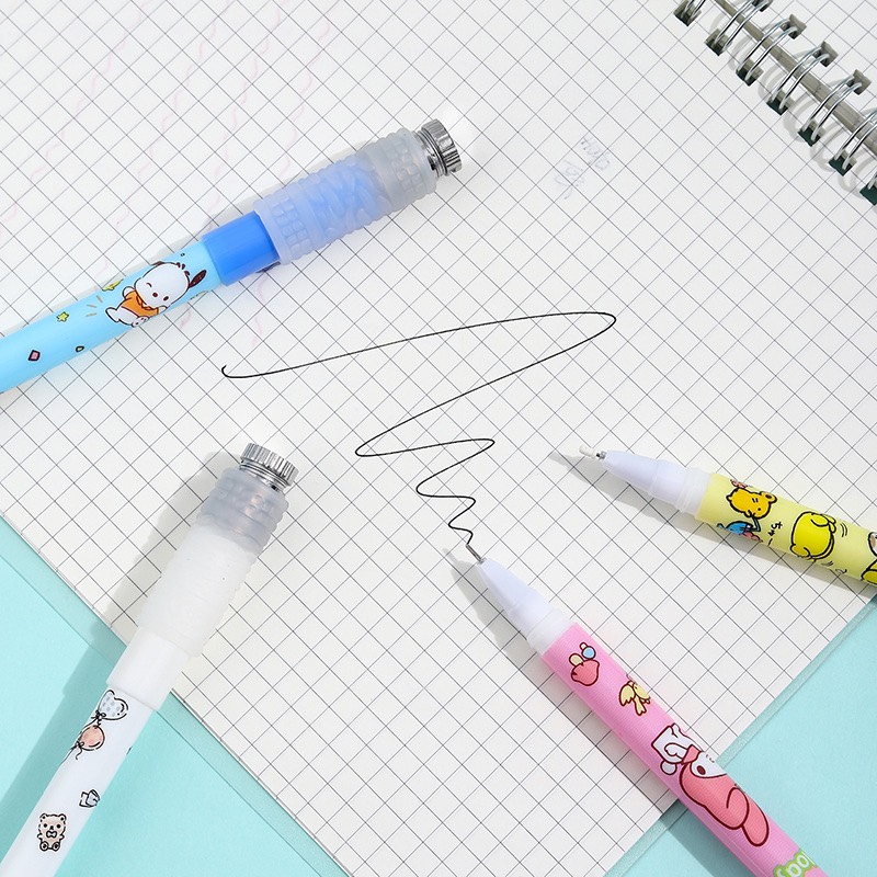 Út gel quay nghệ thuật giải trí có đèn Led hai đầu chống trượt học sinh my melody - Spinning pen