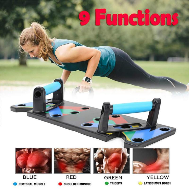 Đẩy Lên Giá 9 Trong 1 Tập Thể Dục Tập Thể Dục Tập GYM Nam Nữ Push-Up Bar Dành Cho Tập Thể Dục Tại Nhà và Tập Thể Dục Ejercicio En Casa
