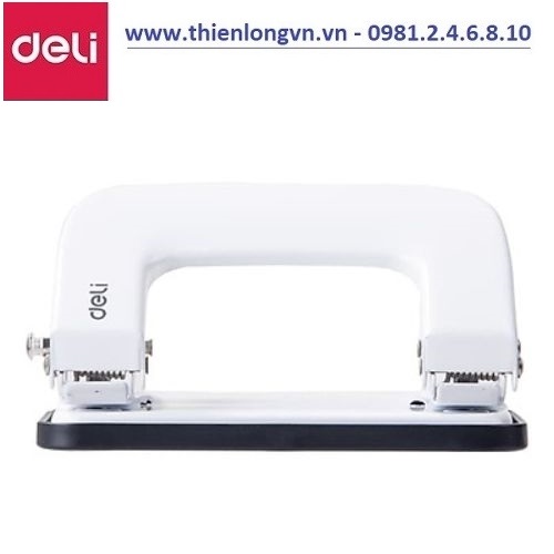 Máy đục lỗ Deli - E0136 màu trắng - 10 tờ