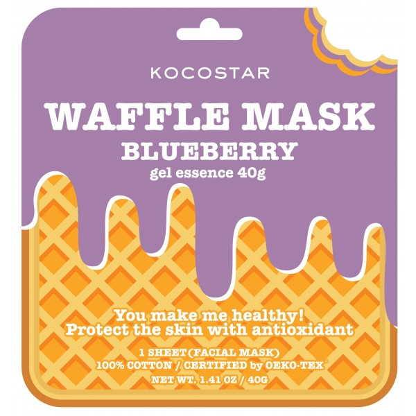 Mặt Nạ Bánh Quế Việt Quất KOCOSTAR WAFFLE MASK BLUEBERRY