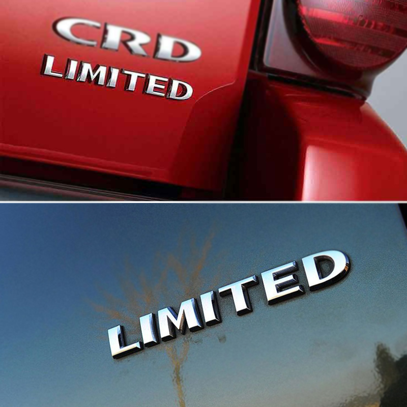 ROGTZ Tem Logo Chữ LIMITED 3D INOX Trang Trí Ô Tô Xe Máy Cao Cấp - Hàng Nhập Khẩu