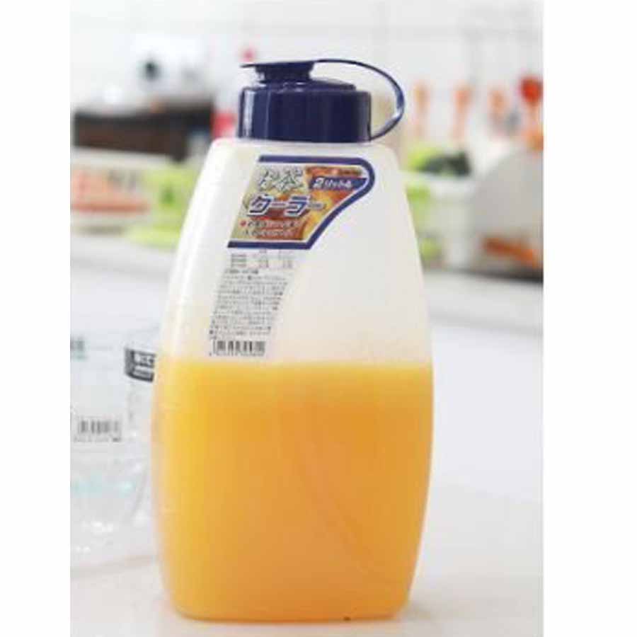 Bình nhựa có nắp đậy chịu nhiệt cao cấp với dung tích 2000ml - Hàng Nội Địa Nhật