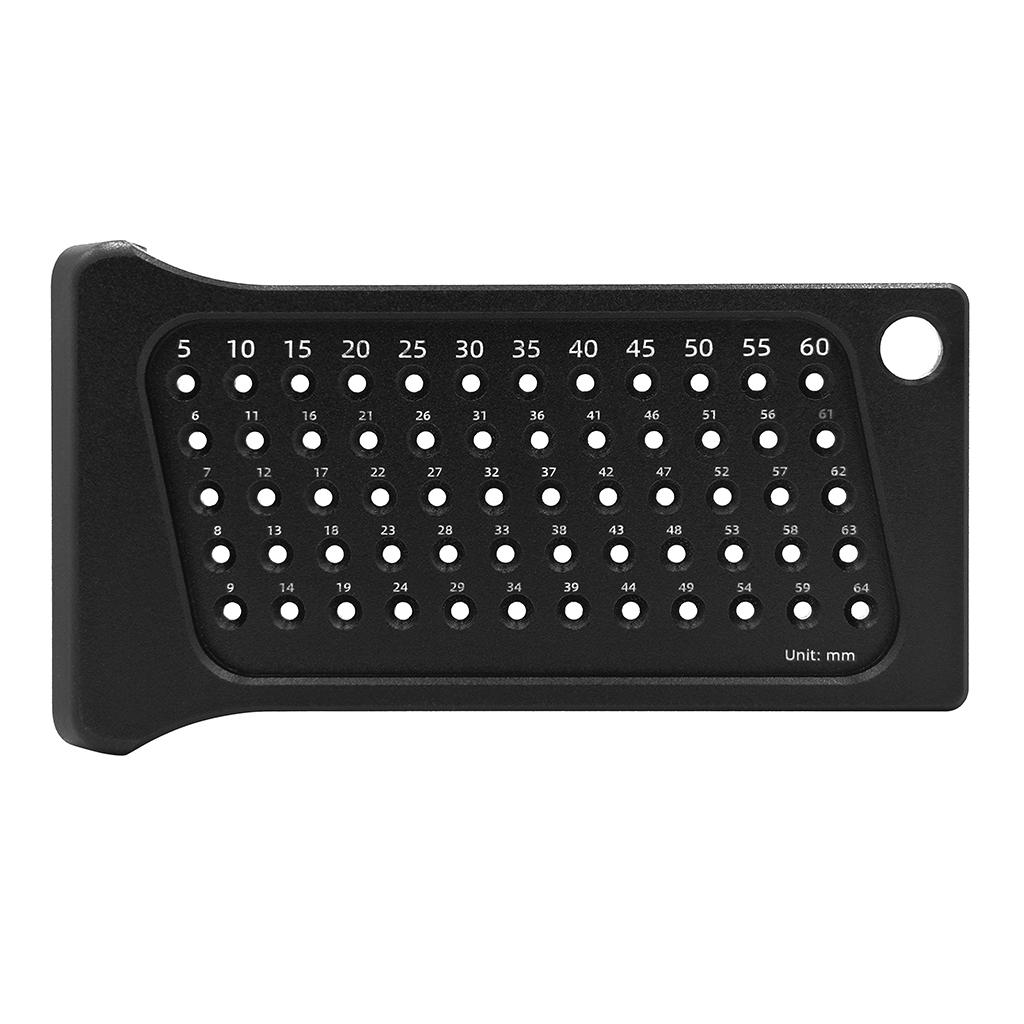 Aluminium Woodworking Scriber Ruler T Type Ruler Measuring Scriber Black