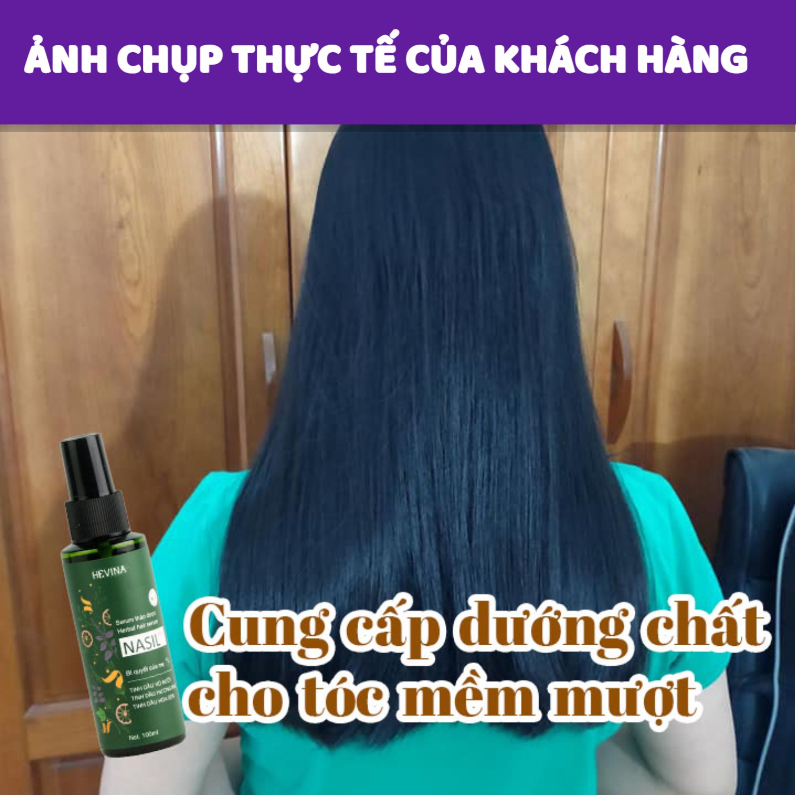 Serum dưỡng tóc thảo dược Nasil hết hói, cho tóc dày, bóng, khỏe