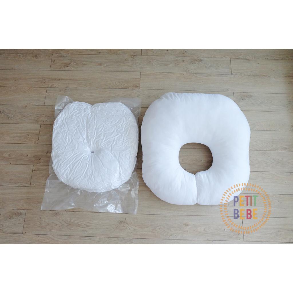 Gối chống trào ngược 2 mặt PETIT BEBE màu be muslin thấm hút