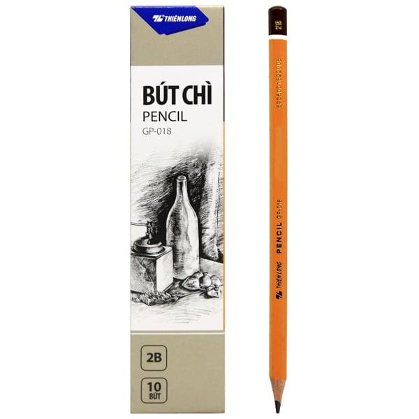 Hộp 10 Bút Chì Gỗ 2B - Thiên Long GP-018-2B
