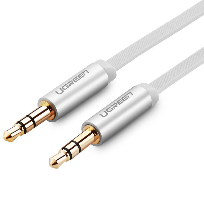 Dây Audio 3.5mm tròn mạ vàng 24K, TPE cao cấp dài 3M UGREEN AV119 10766 - Hàng chính hãng