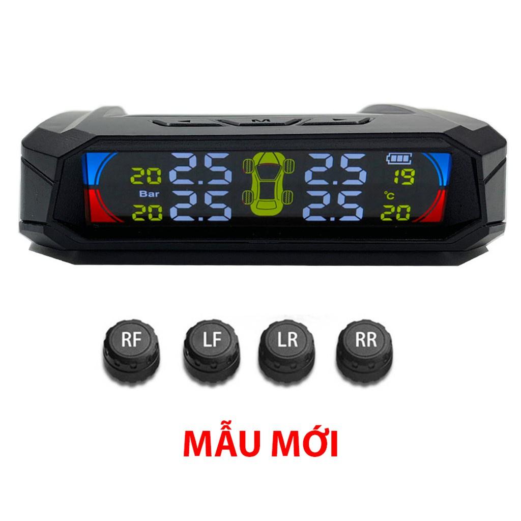 Cảm Biến Áp Suất Lốp Ô Tô TPMS Phiên Bản QUỐC TẾ Màn Hình Màu dùng Năng Lượng Mặt Trời