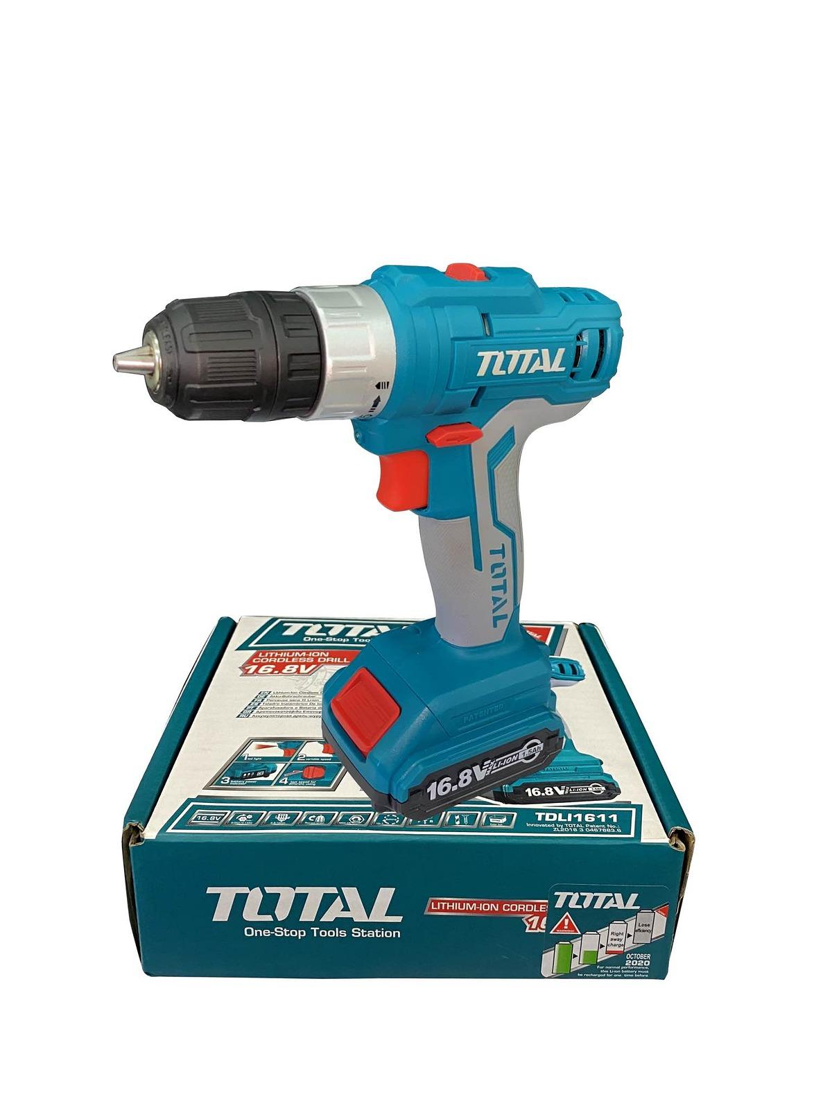 MÁY KHOAN VẶN VÍT DÙNG PIN 16.8V 28NM TOTAL TDLI1611 - HÀNG CHÍNH HÃNG