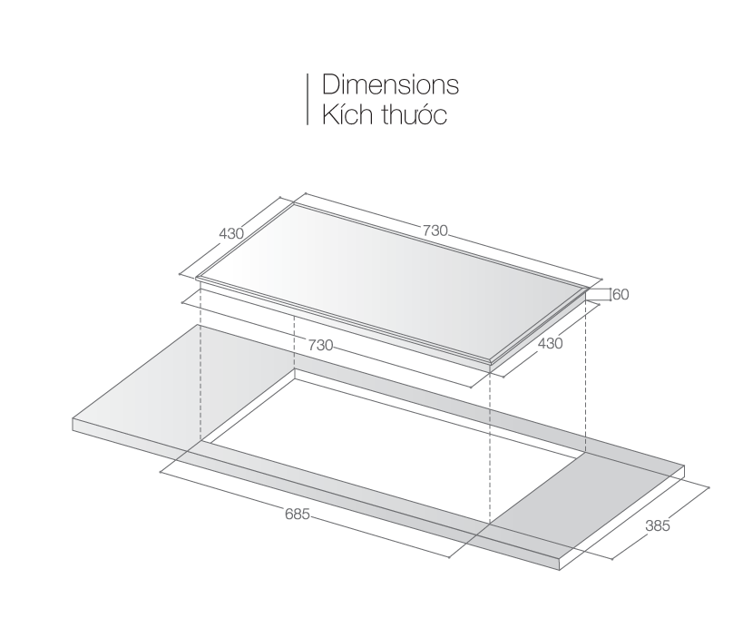 Bếp từ đôi Lorca TA 1008VN - Hàng Chính Hãng