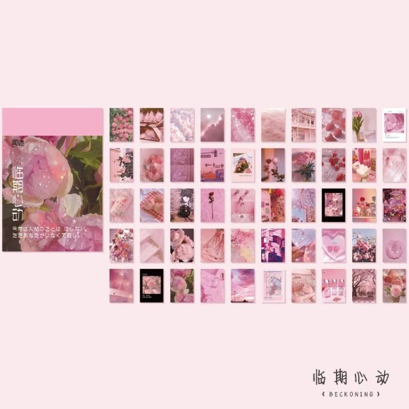 Cuốn 50 tờ stickers giấy trang trí không trùng mẫu