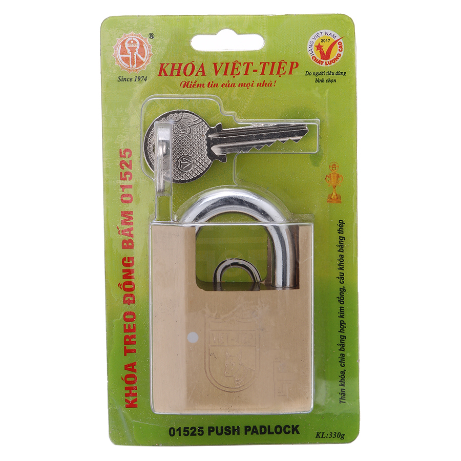 Ổ Khoá Việt Tiệp Chống Cắt 73 x 52 Ống Phi 8Ly