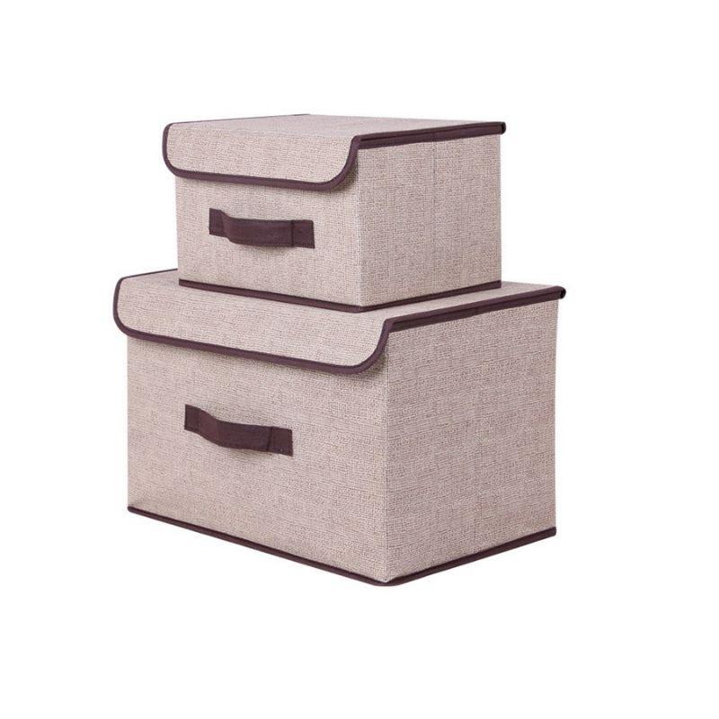 SET 2 TÚI VẢI 1 LỚN 1 NHỎ KHUNG CỨNG ĐỰNG ĐỒ KIỂU DÁN HÀN QUỐC SIÊU CƯNG