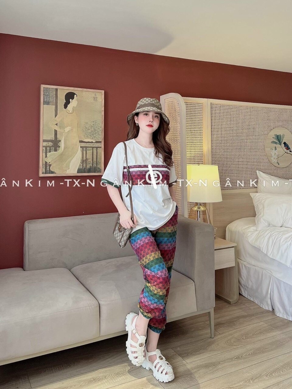 Set Áo Thun Borip thêu Quần Bố GC hot hit