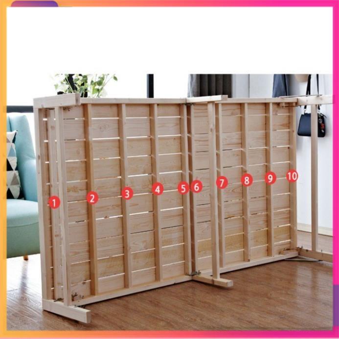 RE0555MAU1M2 RE0557 Giường gỗ thông gấp gọn 120x195cm tặng nệm gối - Giường xếp gỗ thông