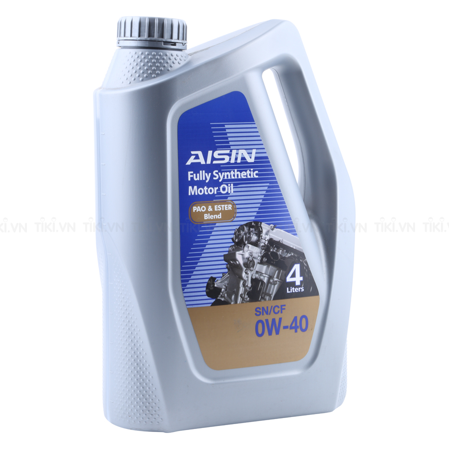 Nhớt Động Cơ AISIN ESEN0044P 0W-40 SN / CF Pao & Ester Blend 4L