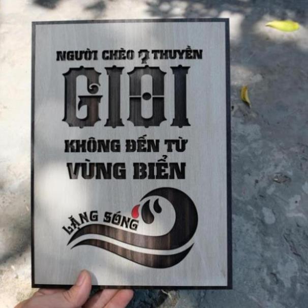 Tranh Slogan treo tường bằng Gỗ nội dung truyền cảm hứng