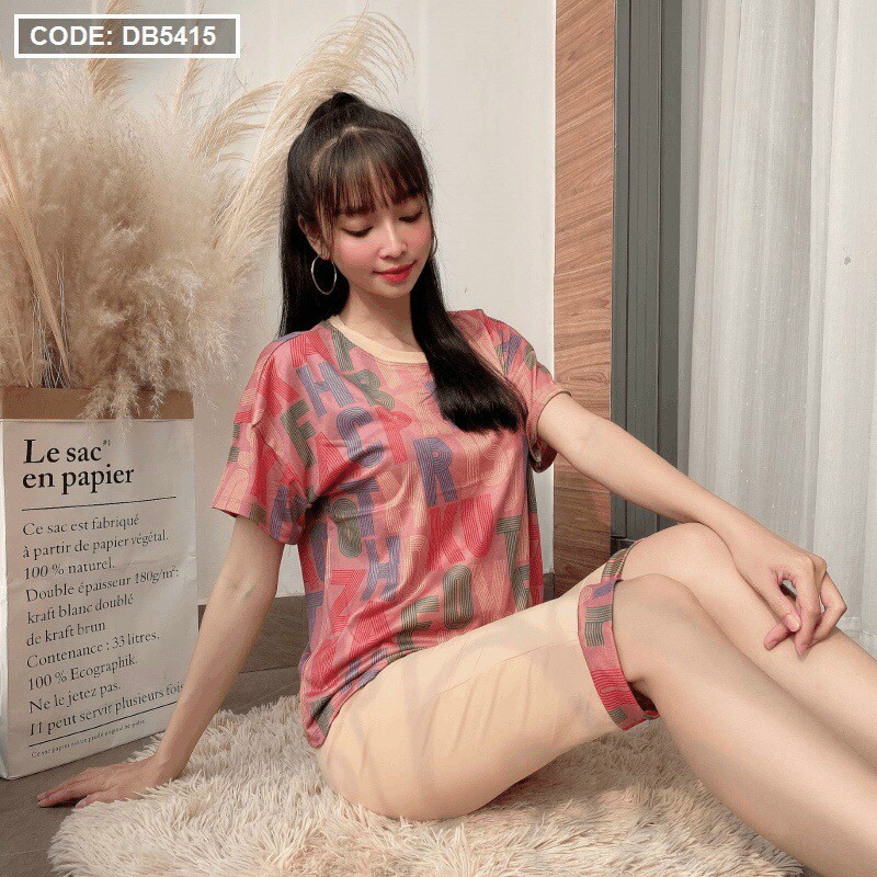 Đồ bộ  thun lạnh quần lỡ tay ngắn