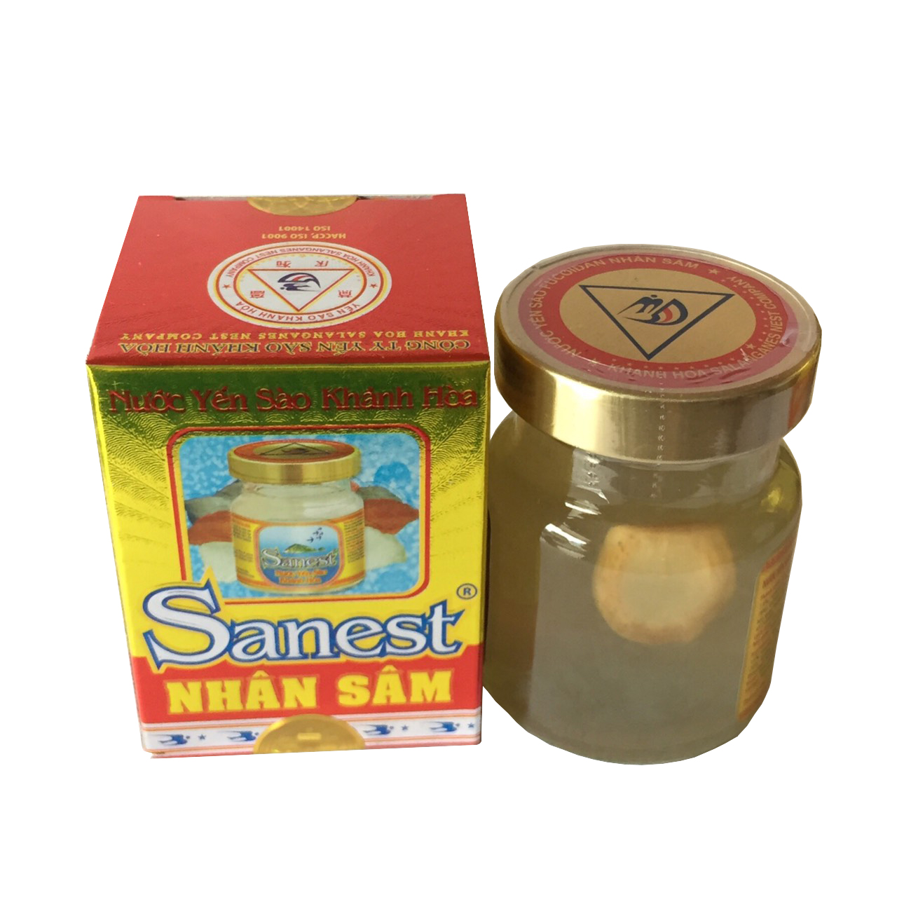 10 hũ nước yến Sanest Nhân Sâm Fucoidan (70ml/hũ)