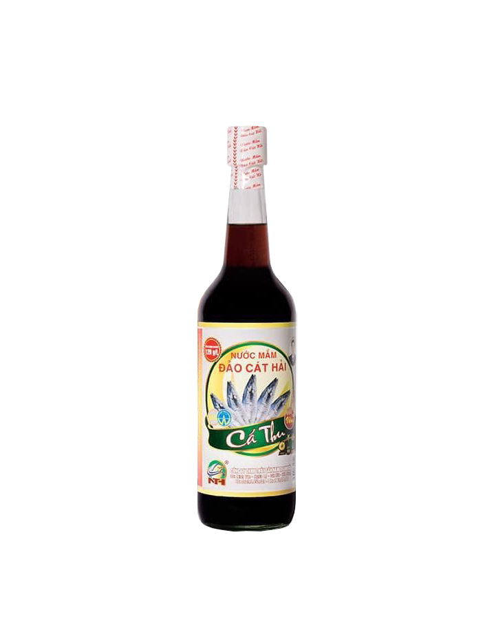 Nước Mắm Cá Thu Vàng hàm lượng Protein cao, Hộp 4 chai ,dung tích 650ml/1 chai