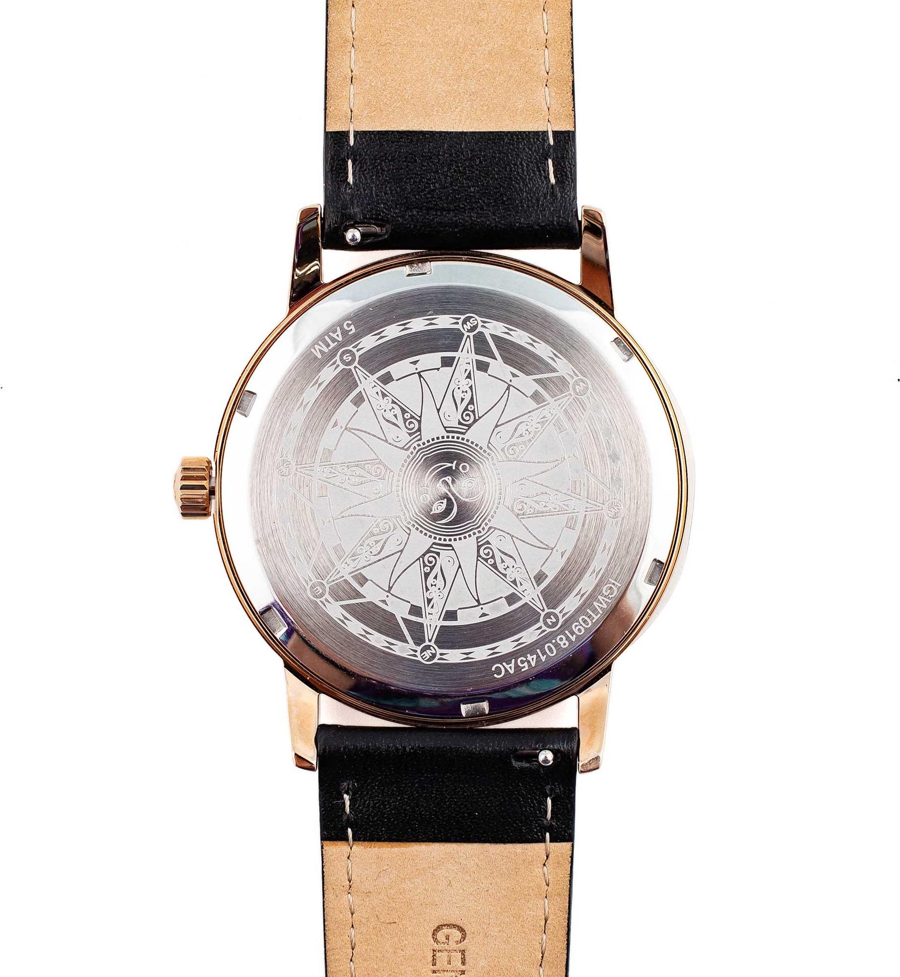 Đồng hồ nam Fleur De Lis ACE Moonphase-01 hàng chính hãng chống nước mặt shaphire 41mm dây da cao cấp