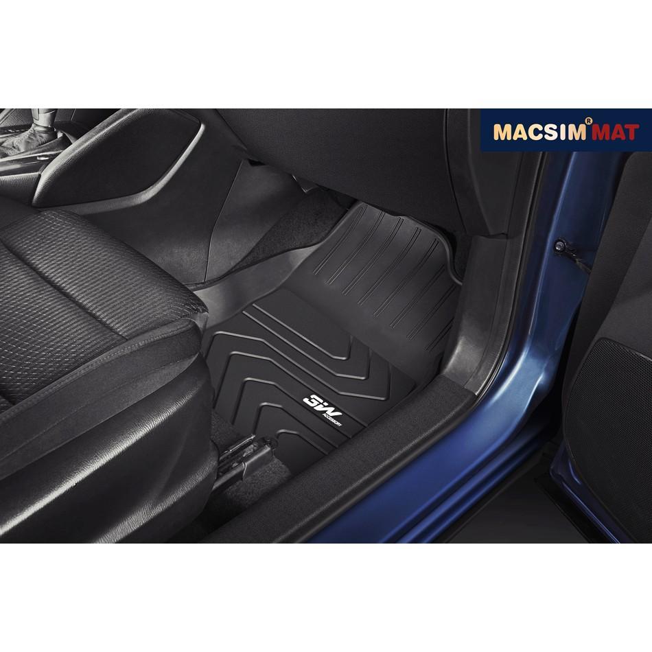 Thảm lót sàn ô tô MAZDA 3 AXELA  Nhãn hiệu Macsim 3W chất liệu nhựa TPE đúc khuôn cao cấp - màu đen