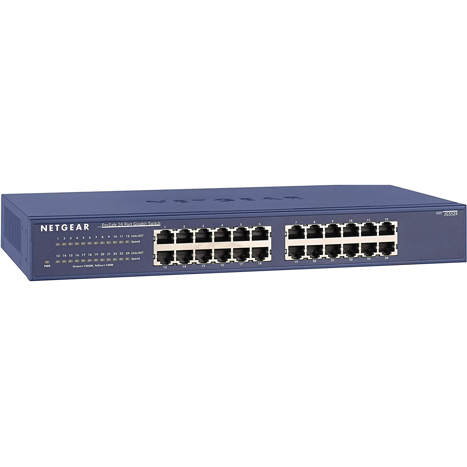 Bộ Chia Mạng Gắn Rack 24 Cổng 10/100/1000M ProSAFE Gigabit Ethernet Unmanaged Switch Netgear JGS524 - Hàng Chính Hãng