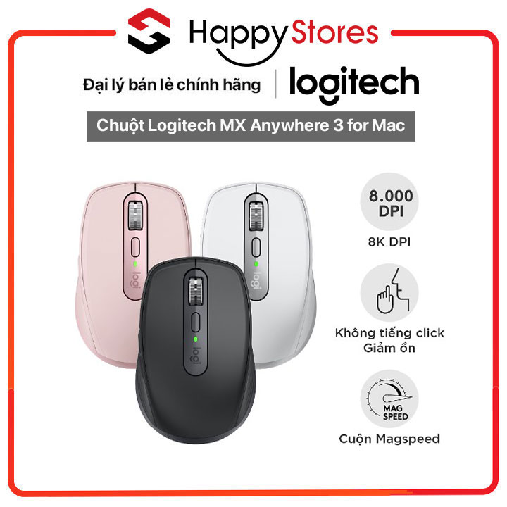 Chuột không dây logitech MX Anywhere 3S - HÀNG CHÍNH HÃNG