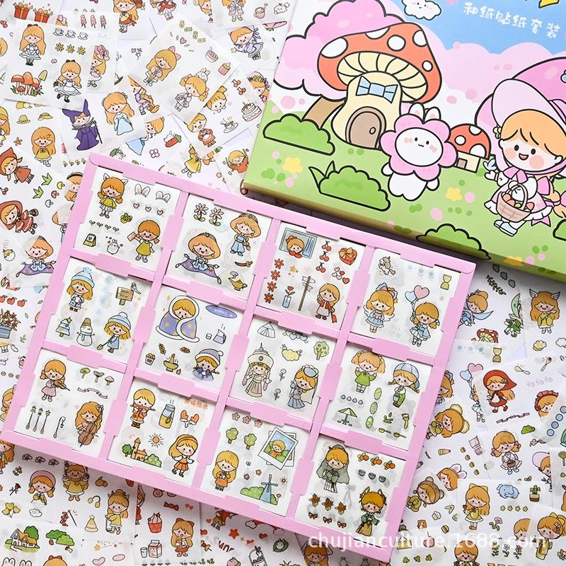 Hình Dán Sticker Cute Dễ Thương Trang Trí Sổ Tay Bullet Jounal