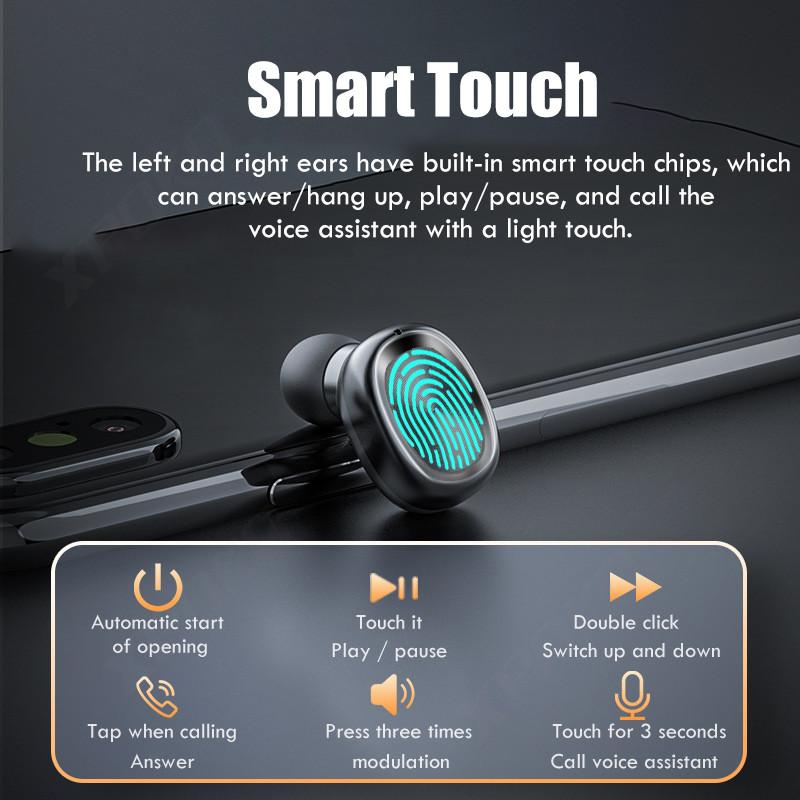 B9 TWS Bluetooth Không Dây Tai Nghe Có Mic Thể Thao Chống Thấm Nước Cảm Ứng Điều Khiển Tai Nghe Không Dây Tai Nghe Nhét Tai Điện Thoại
