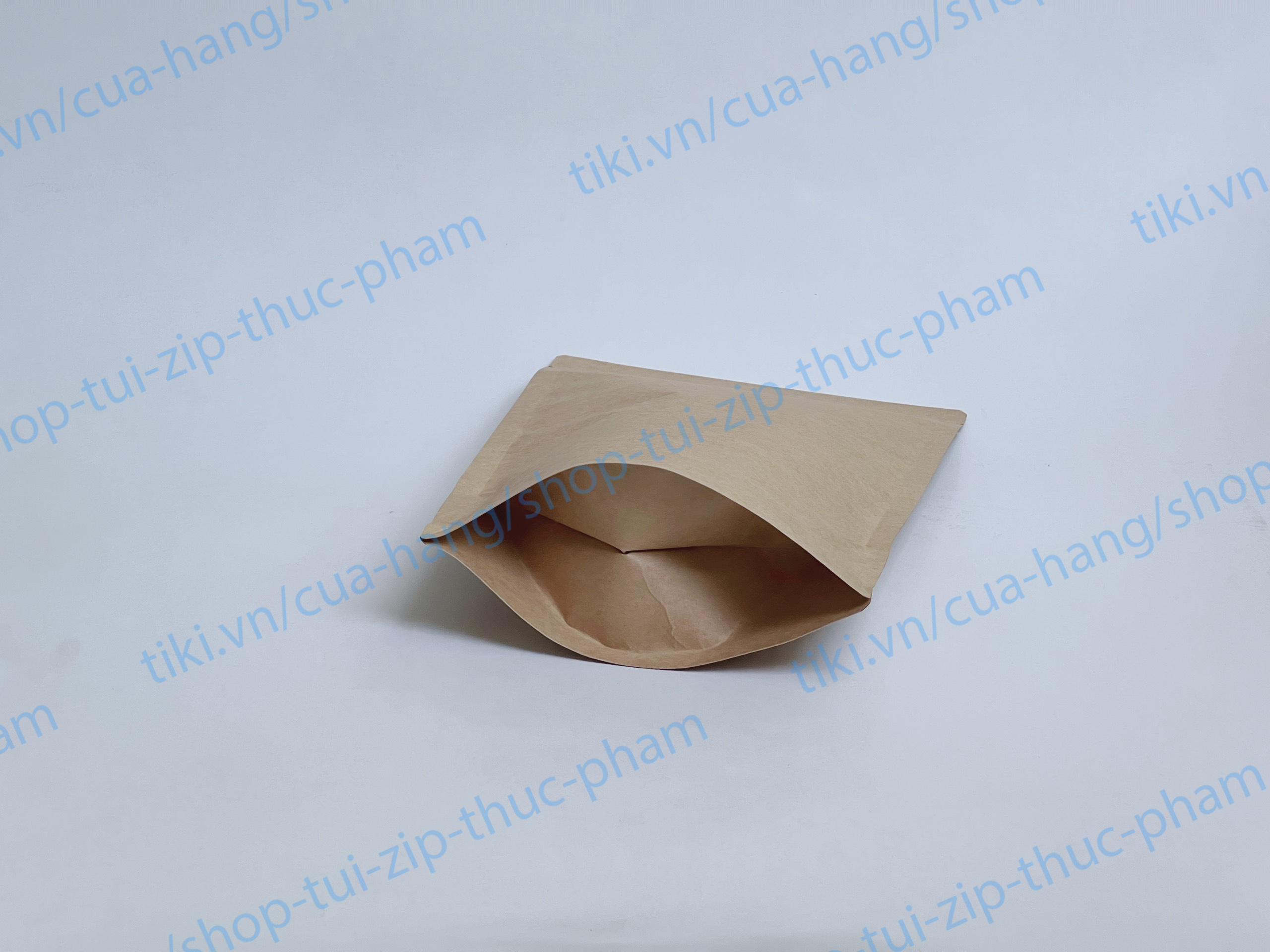 0.5KG Túi Zip Hai Mặt Giấy Kraft Đựng Thực Phẩm Khô Trà, Cà Phê