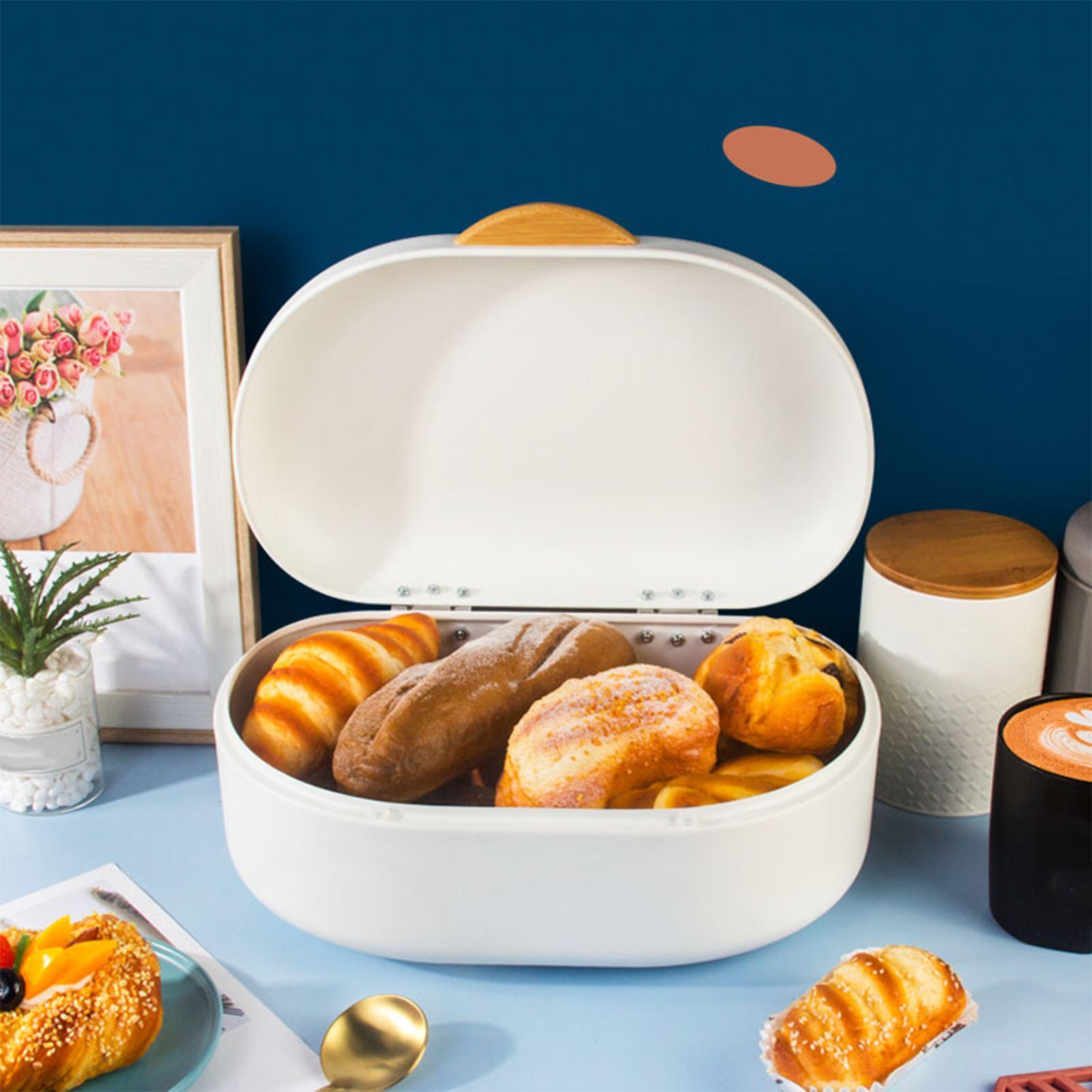 Multifunction Bread Box with Lid Save  Food Oat Nuts Canisters Box