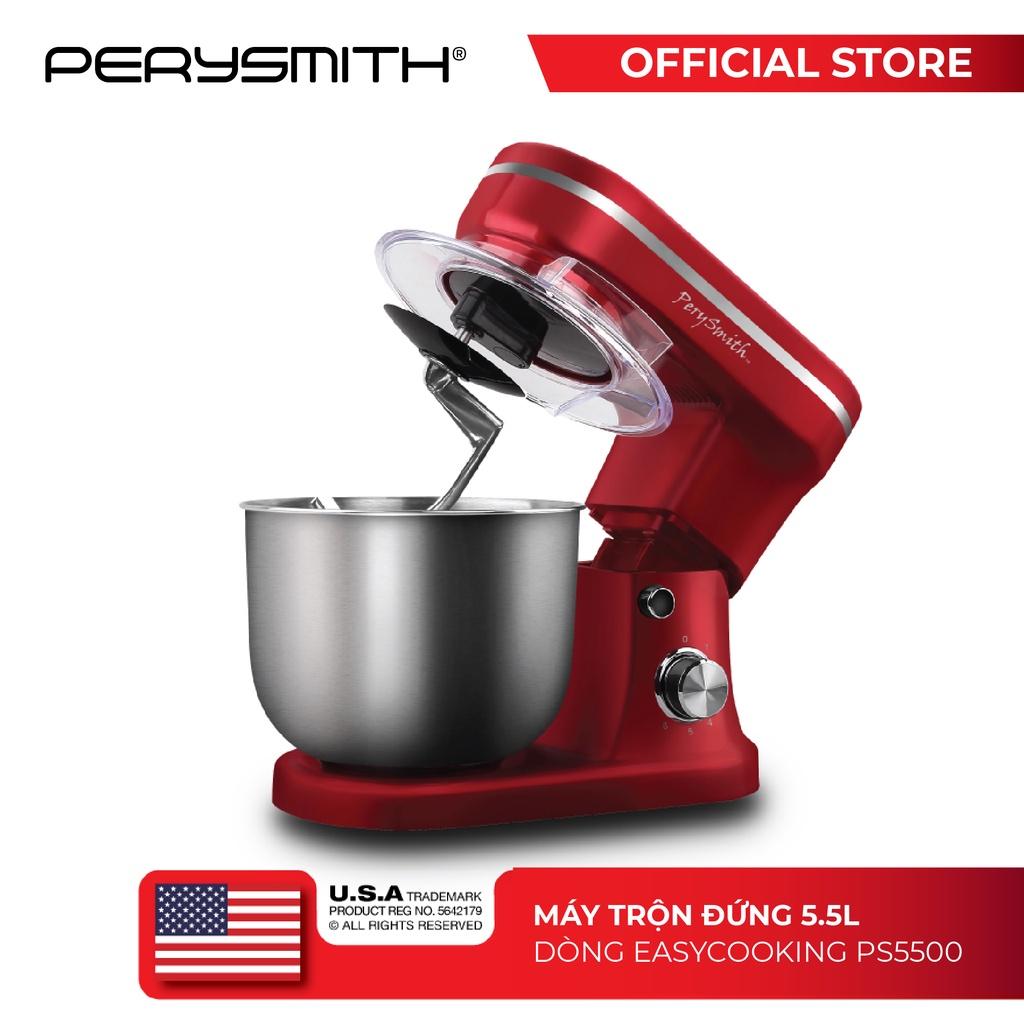 Máy nhồi trộn bột 5,5 lít 6 chế độ Perysmith PS5500 - Hàng chính hãng