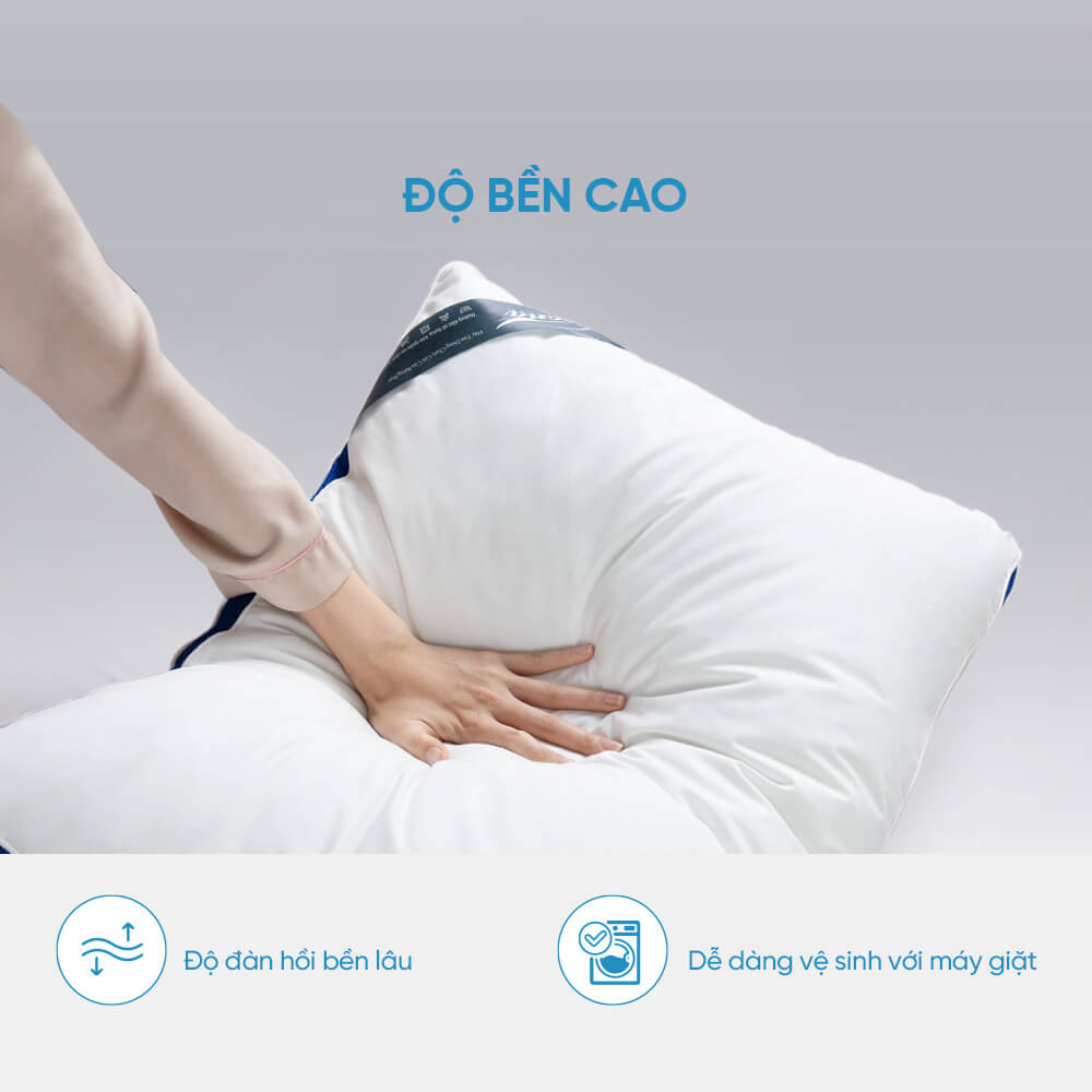 Ruột gối Microfiber Doona cao cấp, êm ái, mềm mại 