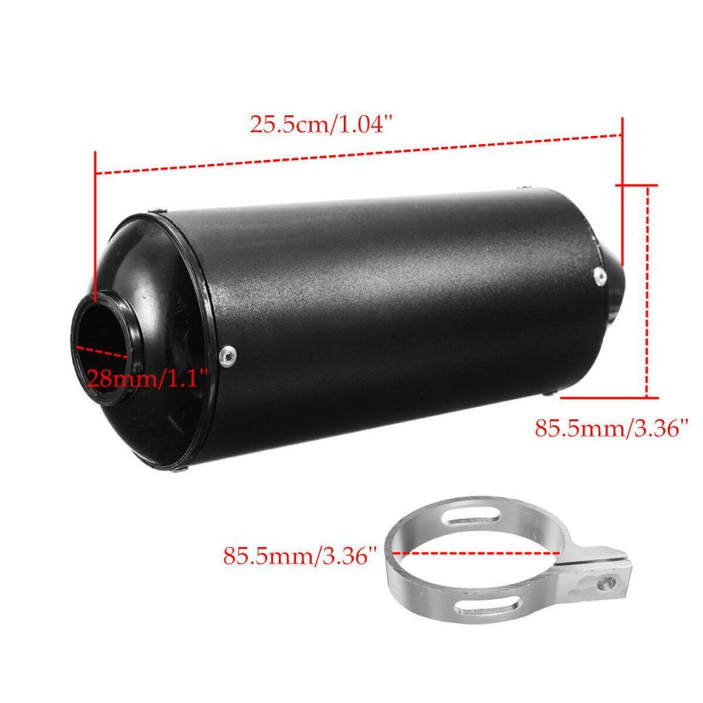 28mm Black Exhaust Pipe Muffler Clamp For 50cc 110 125cc Quad Dirt Bike ATV
