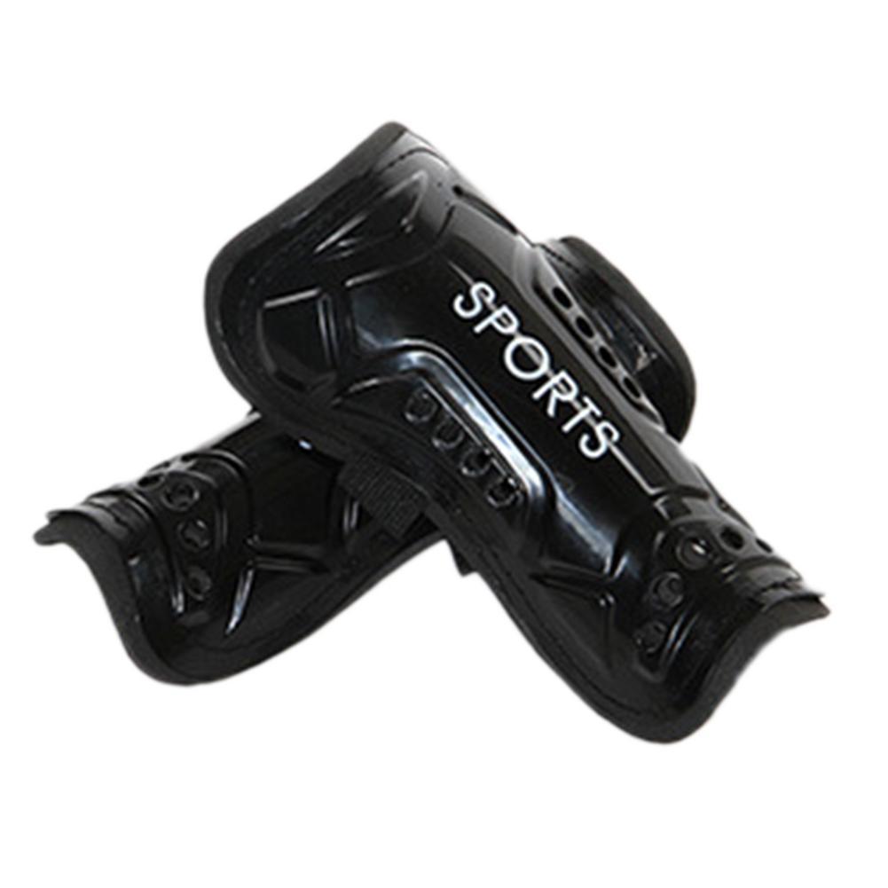 1 cặp bóng đá bóng đá shin bảo vệ thanh thiếu niên cho người lớn vớ pads khiên chuyên nghiệp legging shinguards tay áo thể thao thiết bị bảo vệ Color: black