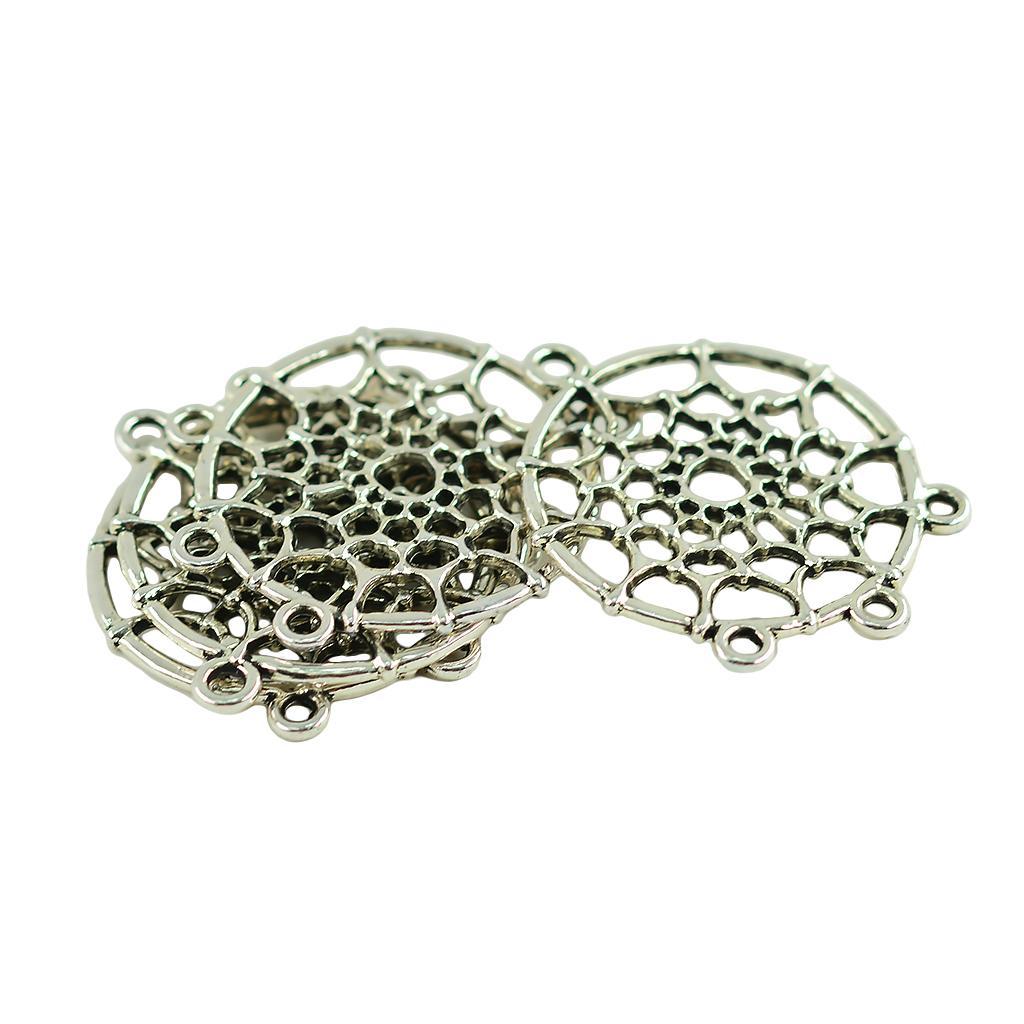 40 Pieces Vintage Indian Dream Catcher Charms Pendant Connector for DIY Findings Crafts