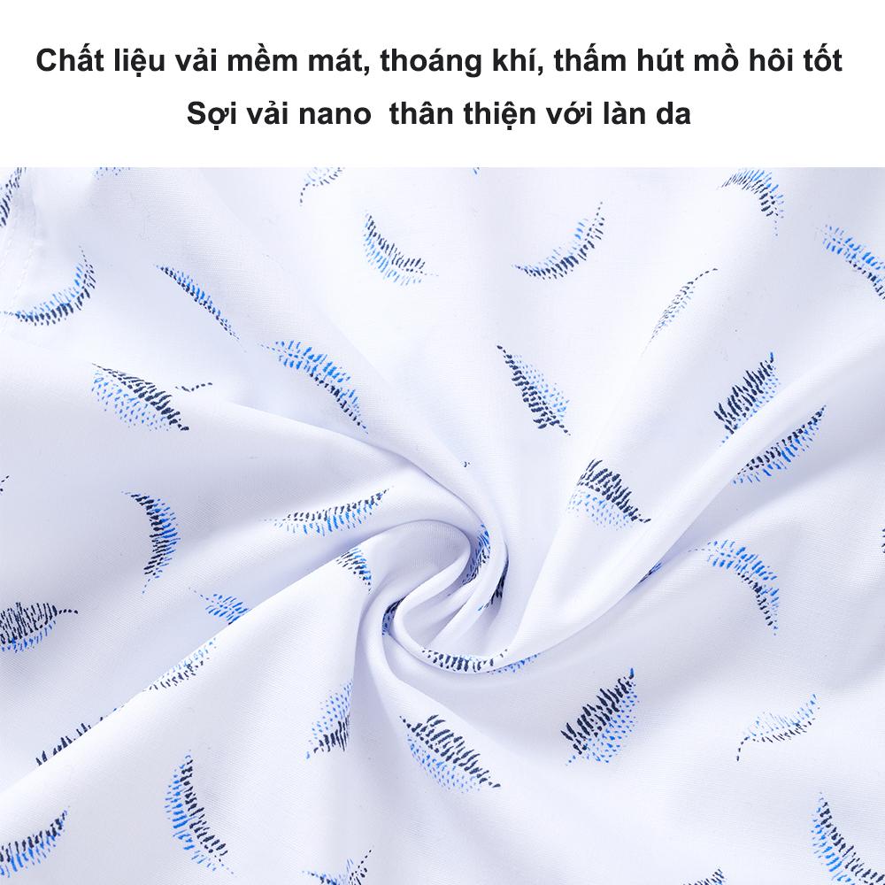 Áo Sơ Mi Nam Ngắn Tay Màu Trắng (4SMCH007TRT) Hàng Chính Hãng Biman by Biluxury ,Hoạ Tiết Trẻ Trung,Thanh Lịch, Chất Liệu Cao Cấp Thoáng Mát,Mềm Mịn