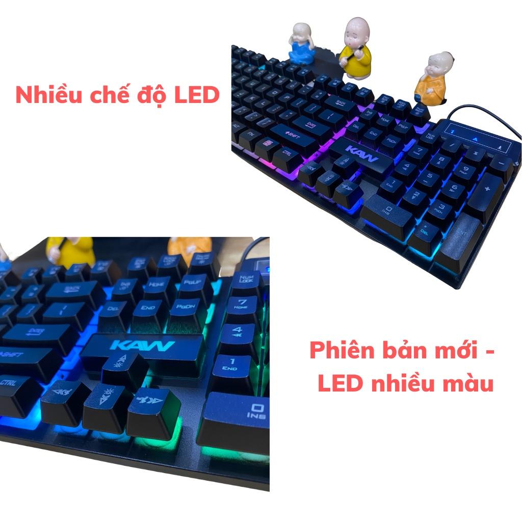 Bàn phím gaming GIẢ CƠ, Bàn Phím Máy Tính Có Dây Tích Hợp Đèn Led nhiều màu Đẹp , Độ Nhạy Cao - BẢO HÀNH UY TÍN