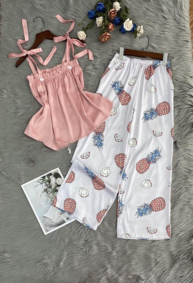 Bộ Ngủ Lụa Satin Cao Cấp