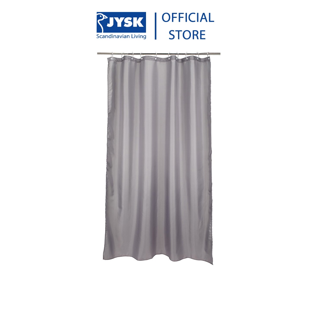 Rèm phòng tắm | JYSK Hammar | polyester | xám | R150xD200cm