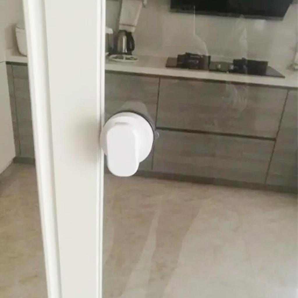 2xStrong Suction Cup Cabinet Handle Glass Door Pull Window Knob Decor White S