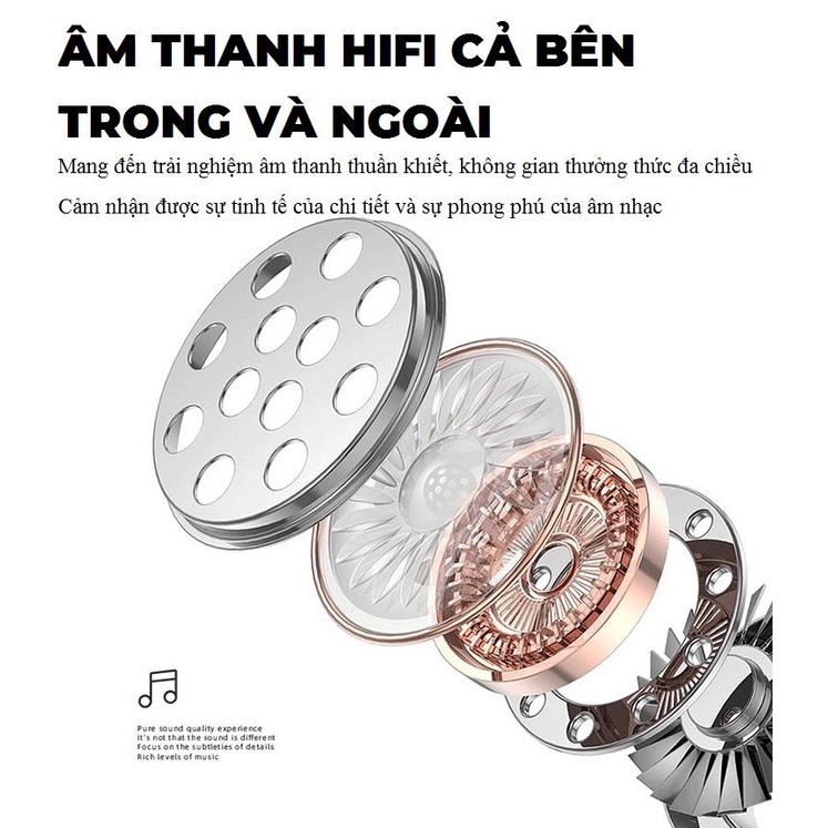 Tai nghe bluetooth không dây Pro13 tws v5.2 nút cảm ứng âm thanh HIFI có mic đàm thoại DRU - Hàng Chính Hãng