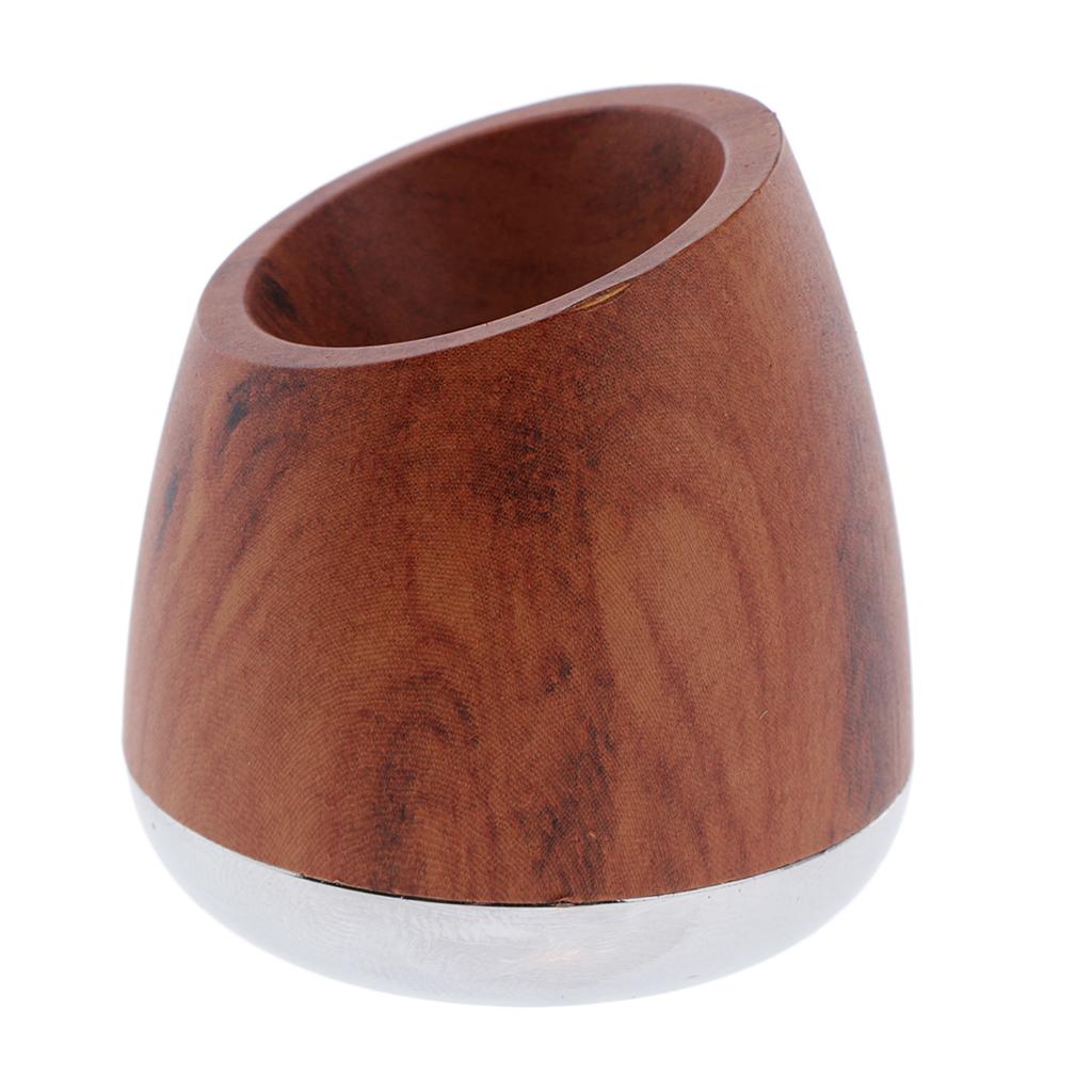 Wood Grain Mens Shaving Safety Stand Holder Support Base For Bathroom