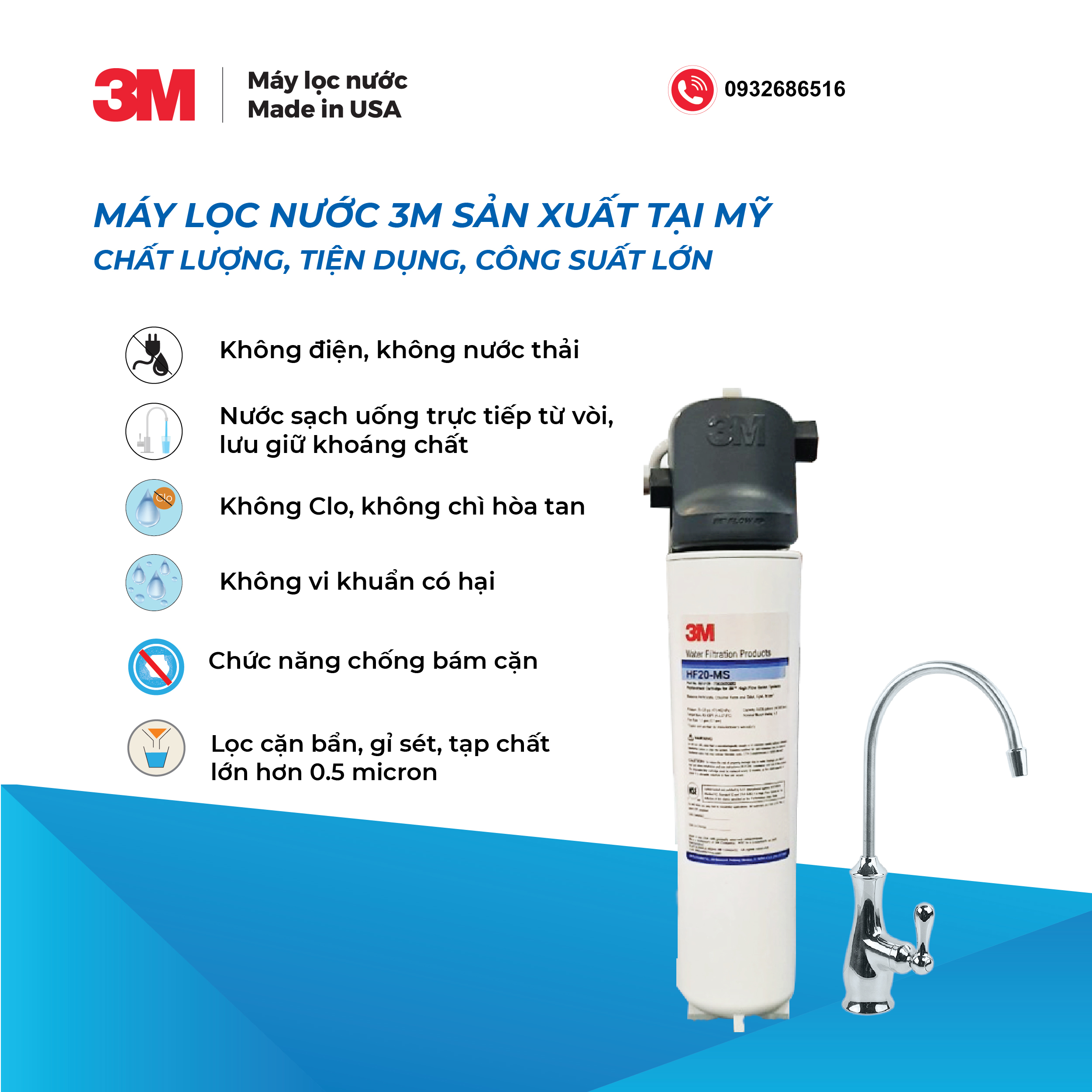 BỘ MÁY LỌC NƯỚC 3M BREW120-MS