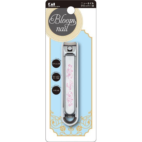 Bấm Móng Tay Inox Hoa Văn Kai Razor 01069-HC3604 Cỡ Lớn