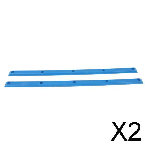 2x1 Pair Longboard Skateboard Rails with Mounting Screws Outdoor Sports Part Blue